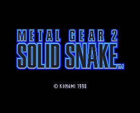 WALKTHROUGH: Metal Gear 2: Solid Snake